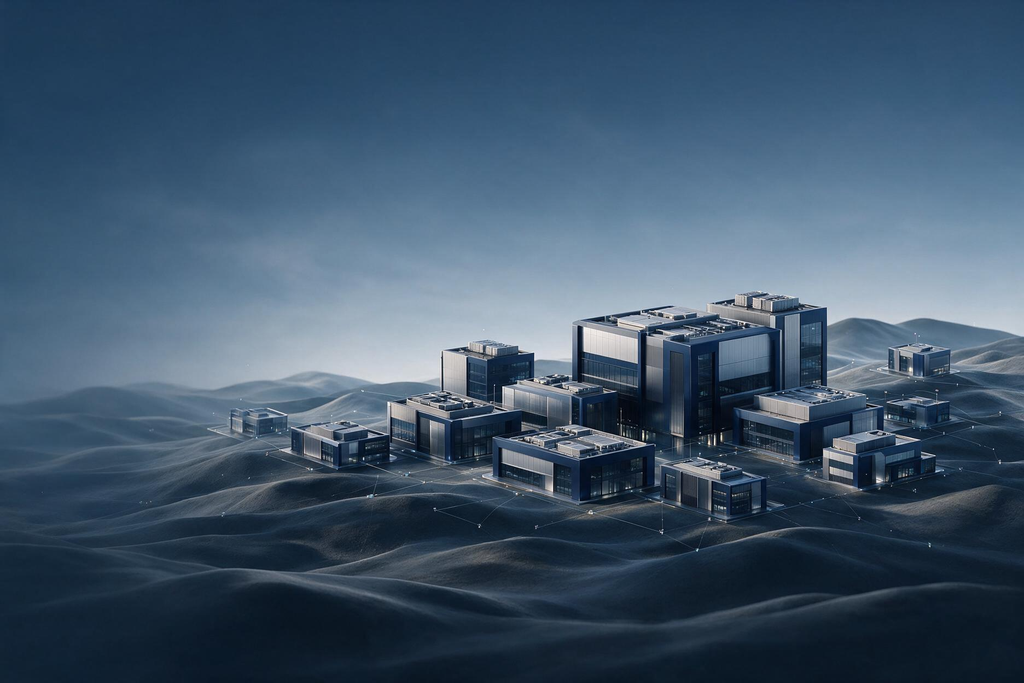 Infraestructura de Data Centers conectada que representa escala y crecimiento operativo